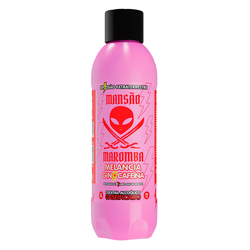 Mansão Maromba Gin + Cafeína Melancia 1l - Garrafa Frágil