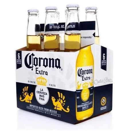 Cerveja Corona Extra Long Neck 330ml Pack (6 Unidades)