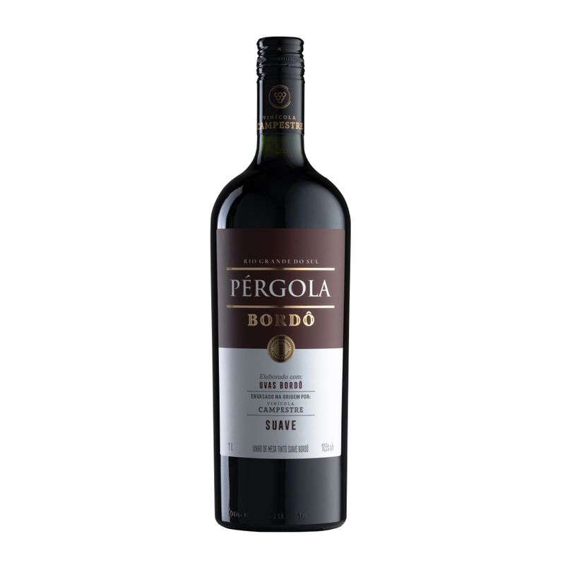 Vinho Bordô Suave Pérgola 1 L