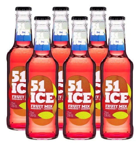 Cachaca 51 Ice 6 X 275ml Maracuja