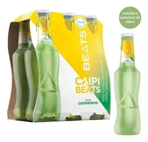 Skol Beats Caipirinha Long Neck 269ml - 6 Unidades