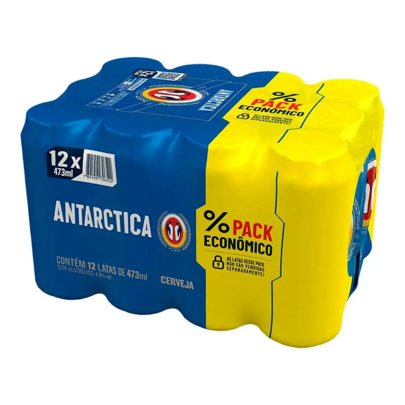 Antarctica Pilsen 473ml - Pack Econômico (12 unidades)