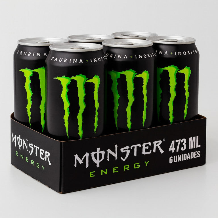 Pack de Monster Energy 473ml - Unidade 6 unidades