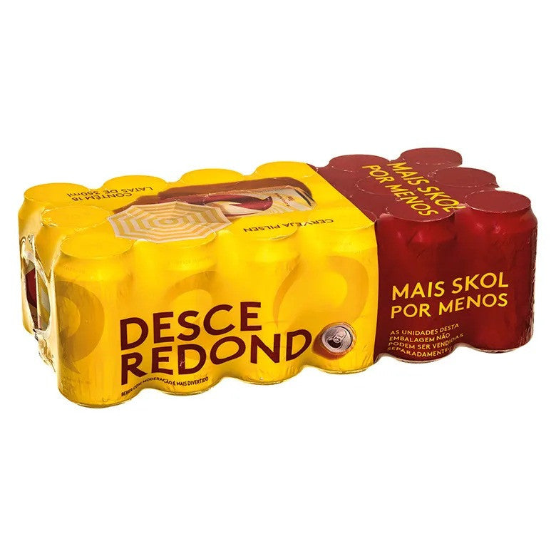Skol 350ml - Pack Econômico (18 unidades)